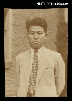 藏品(黃得時年輕時著西服照)的圖片