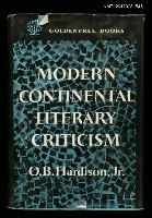 藏品(MODERN CONTINENTAL LITERATY CRITICISM)的圖片