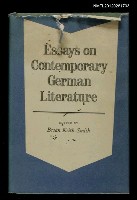 藏品(ESSAYS ON CONTEMPORARY GERMAN LITERATURE)的圖片