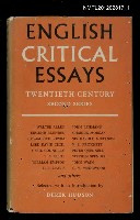 藏品(ENGLISH CRITICAL ESSAYS: TWENTIETH CENTURY 2)的圖片