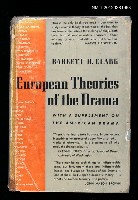 藏品(EUROPEAN THEORIES OF THE DRAMA)的圖片