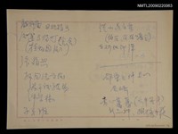 藏品(《望春風》構思筆記（祖師廟…）)的圖片