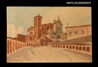 藏品(葉炳輝水彩畫—街景寫生（教堂）)的圖片