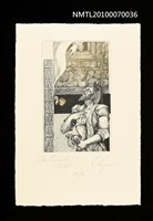 藏品(藏書票—唐吉訶德（擲落的玫瑰）)的圖片