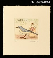 藏品(藏書票—By the Window（櫥窗裡的鳥）)的圖片