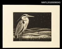 藏品(藏書票—在岸邊的鳥)的圖片