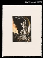 藏品(藏書票—Dance of Amano-Uzume Goddess)的圖片