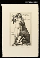 藏品(藏書票—一角獣と乙女 Ⅰ 視覚（Die Madchen mit dem Einhorn ⅠGesichtssinn）)的圖片