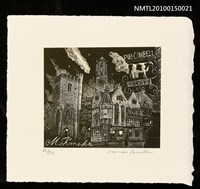 藏品(藏書票—オックスフォードのパブ)的圖片