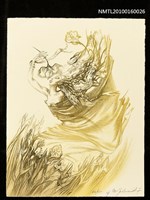 藏品(藏書票—風中的女子)的圖片