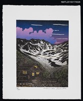 藏品(藏書票—山腳下的小屋)的圖片