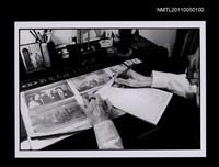 藏品(吳漫沙的手稿及手部特寫)的圖片