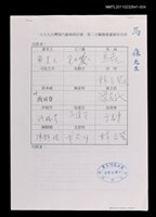 藏品(「一九九九台灣現代劇場研討會」第二次籌備會議簽到名冊（影本）)的圖片