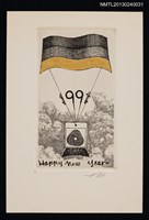 藏品(宮下登喜雄致江副章之介版畫明信片（1991-00-00）)的圖片