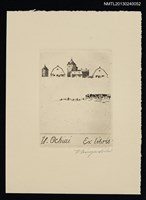 藏品(藏書票—牧場とサイロ)的圖片