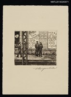 藏品(藏書票—駅で（車站月台上）)的圖片