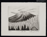 藏品(藏書票—富士山．21．ハリモミ純林（日本雲杉純林）)的圖片