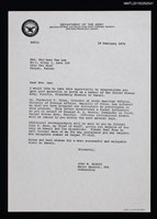藏品(美國陸軍致琦君函（1972-02-18）（影本）)的圖片