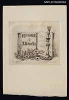 藏品(藏書票—書與燭台)的圖片