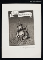 藏品(藏書票—滿帆的船)的圖片