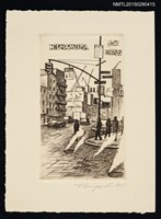 藏品(藏書票—紐約冬季風物詩)的圖片