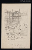 藏品(藏書票—琉森湖的天鵝  (素描草稿）)的圖片