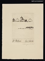 藏品(藏書票—牧場とサイロ)的圖片