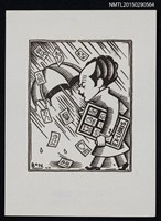 藏品(藏書票—沉思男子)的圖片