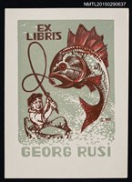 藏品(藏書票—釣魚)的圖片