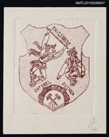 藏品(藏書票—雙打的人)的圖片