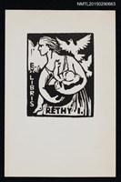 藏品(藏書票—母抱嬰兒)的圖片