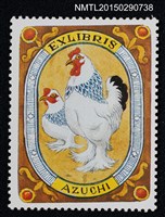 藏品(武井武雄の切手型書票—雞)的圖片