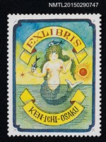 藏品(武井武雄の切手型藏書票—美人魚)的圖片