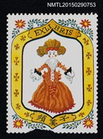 藏品(武井武雄の切手型書票—華服女人)的圖片