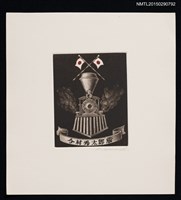 藏品(藏書票—冒煙的火車頭)的圖片