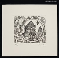 藏品(藏書票—トリニィ教會（ボストン）（三一教堂 波士頓）)的圖片