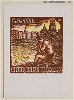 藏品(藏書票—垂釣的人)的圖片