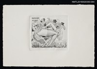 藏品(藏書票—小解中的半裸女孩)的圖片