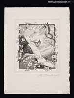 藏品(藏書票—蝶與裸女)的圖片