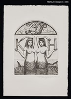 藏品(藏書票—人魚 )的圖片