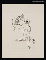 藏品(藏書票—骷髏與裸女)的圖片