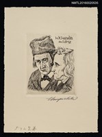 藏品(藏書票—グリム兄弟)的圖片