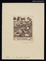 藏品(藏書票—ALICE IN WONDERLAND)的圖片