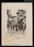 藏品(藏書票—街道行人)的圖片