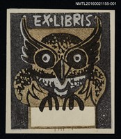 藏品(藏書票—貓頭鷹（通用藏書票）)的圖片