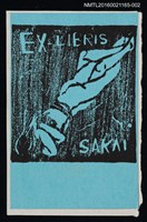 藏品(藏書票—性之交疊（藍底）)的圖片