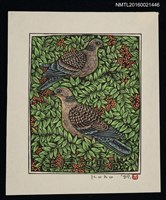 藏品(藏書票—キジバト（斑鳩）)的圖片