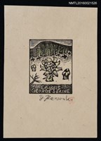 藏品(藏書票—靜默中的花舞)的圖片