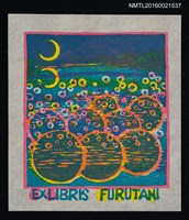 藏品(藏書票—炫彩月夜)的圖片