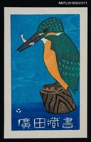藏品(藏書票—翠鳥叼魚)的圖片